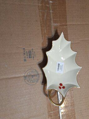 Lenox holly leaf candy dish